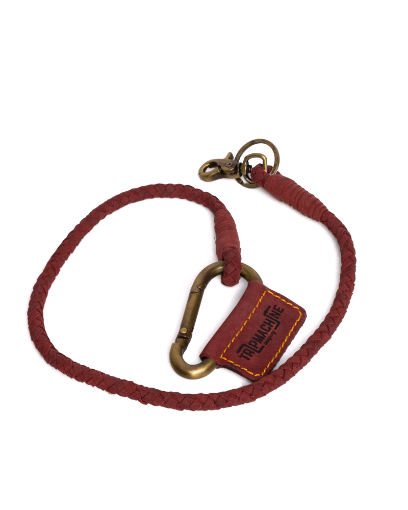 מחזיק מפתחות קלוע מעור - Braided Key Chain