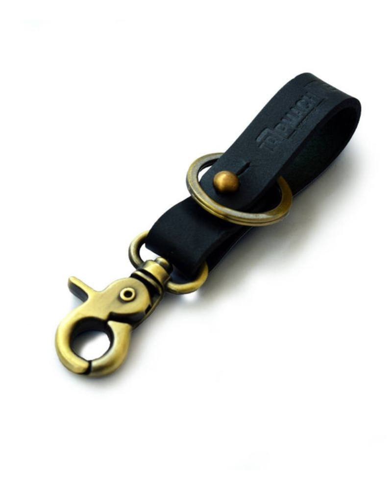 מחזיק מפתחות מעור Key Fob – Antique Gold